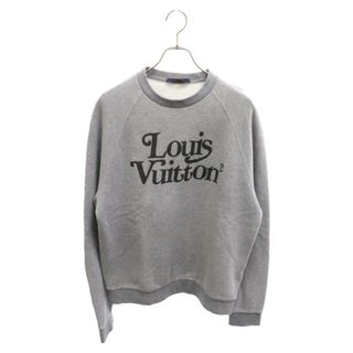 ルイヴィトン(LOUIS VUITTON)のLOUIS VUITTON ルイヴィトン 20AW ×NIGO スクエアードLVクルーネックスウェット トレーナー フロントロゴ グレー RM202M UYR HJY13W(スウェット)