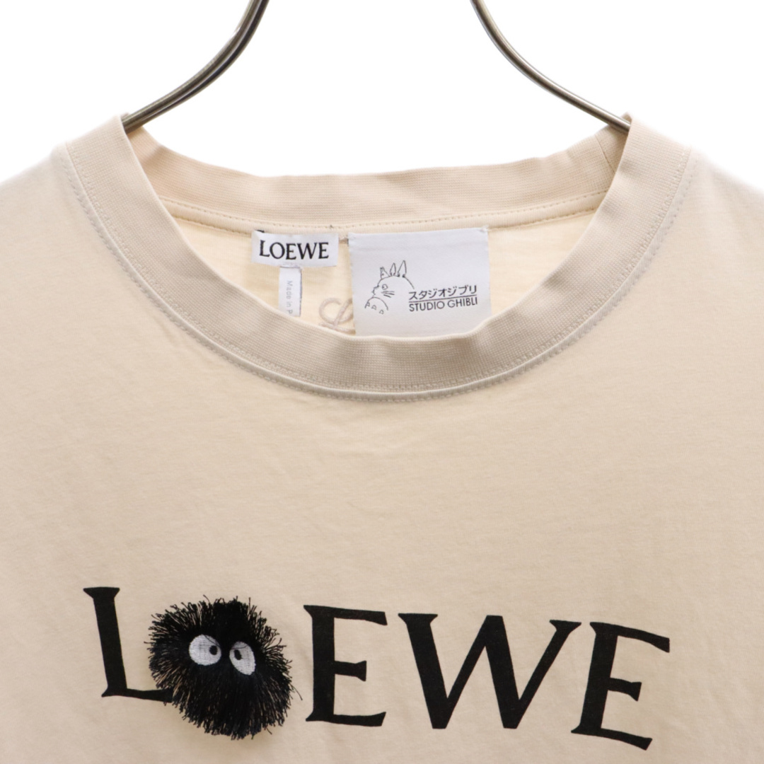 LOEWE(ロエベ)のLOEWE ロエベ 21SS まっくろくろすけジブリロゴプリント半袖Tシャツ ベージュ H848341X01 メンズのトップス(Tシャツ/カットソー(半袖/袖なし))の商品写真