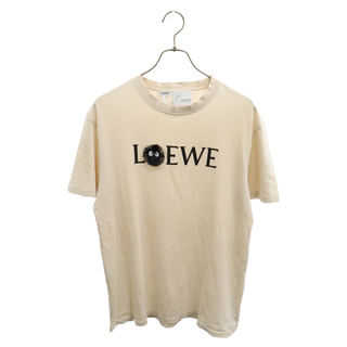 LOEWE ロエベ 21SS まっくろくろすけジブリロゴプリント半袖Tシャツ ベージュ H848341X01