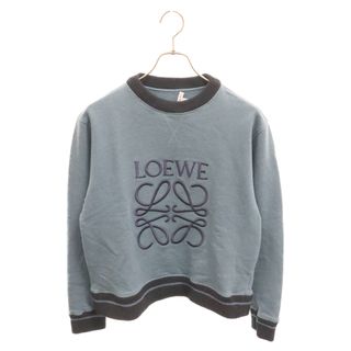 ロエベ(LOEWE)のLOEWE ロエベ リブニット アナグラム刺繍 スウェットシャツ トレーナー S359341XAP ブルー(スウェット)