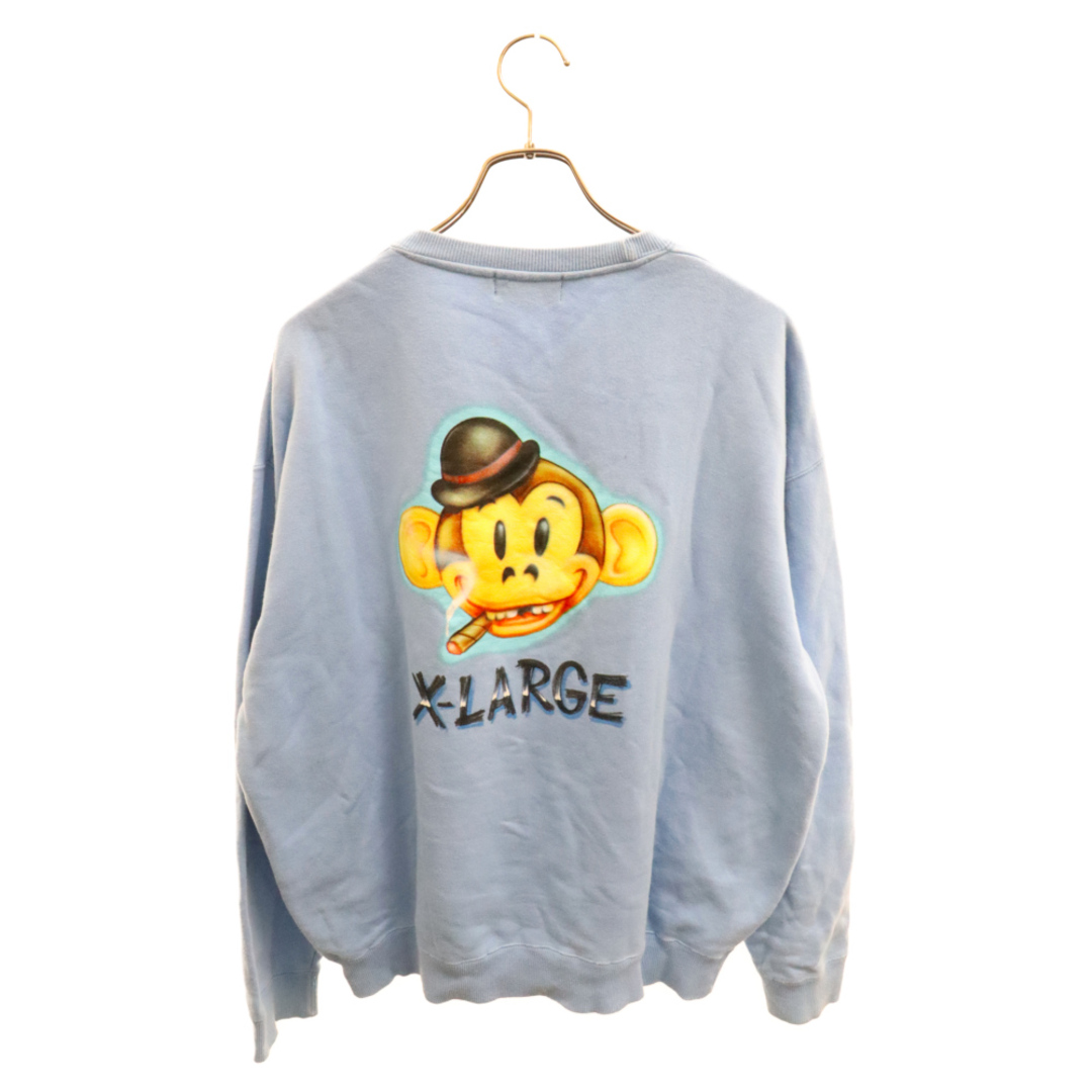 XLARGE(エクストララージ)のX-LARGE エクストララージ Airbrushed Keith Crewneck Sweat エアーブラッシュド キース プリント クルーネック スウェット トレーナー ブルー 01193231 メンズのトップス(スウェット)の商品写真