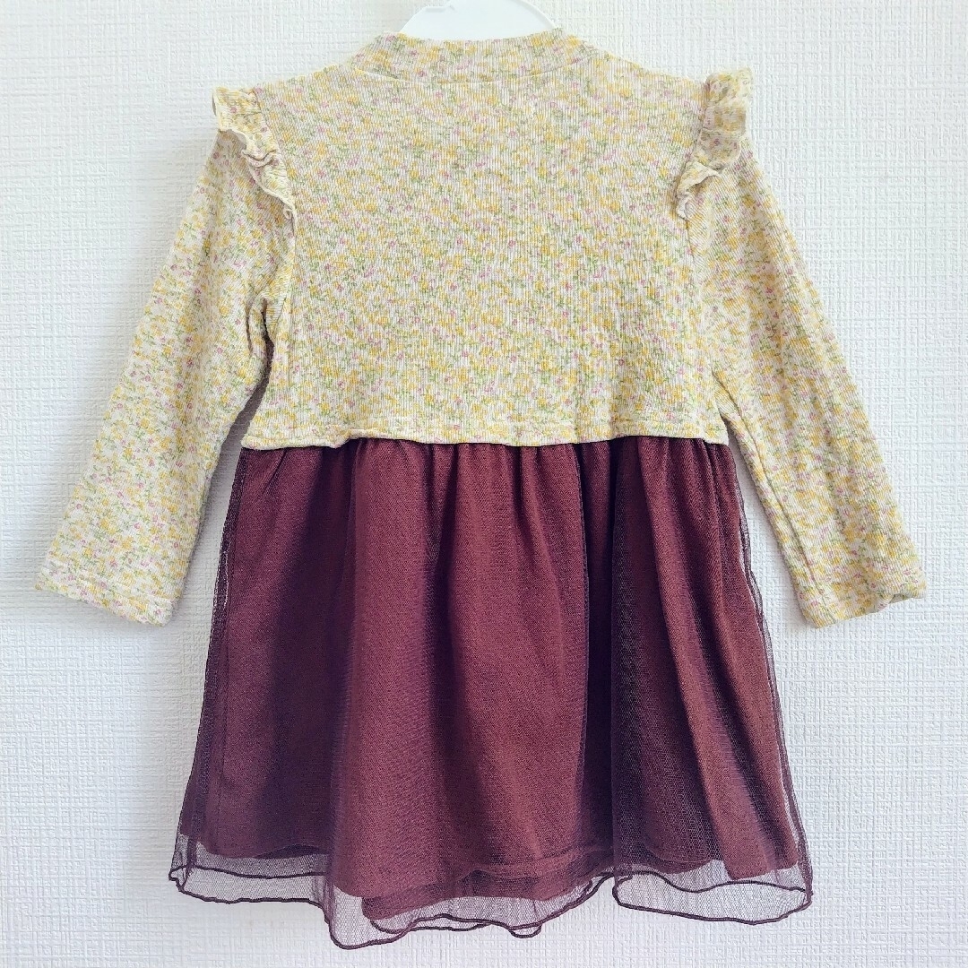 Biquette(ビケット)のワンピース　95 キッズ/ベビー/マタニティのキッズ服女の子用(90cm~)(ワンピース)の商品写真