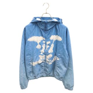 ルイヴィトン(LOUIS VUITTON)のLOUIS VUITTON ルイヴィトン 20AW Monogram Clouds Windbreaker クラウズモノグラムナイロンジップアップフーデットジャケット LVクラウドロゴナイロンウィンドブレーカー RM202 YFH HJB80W(フライトジャケット)