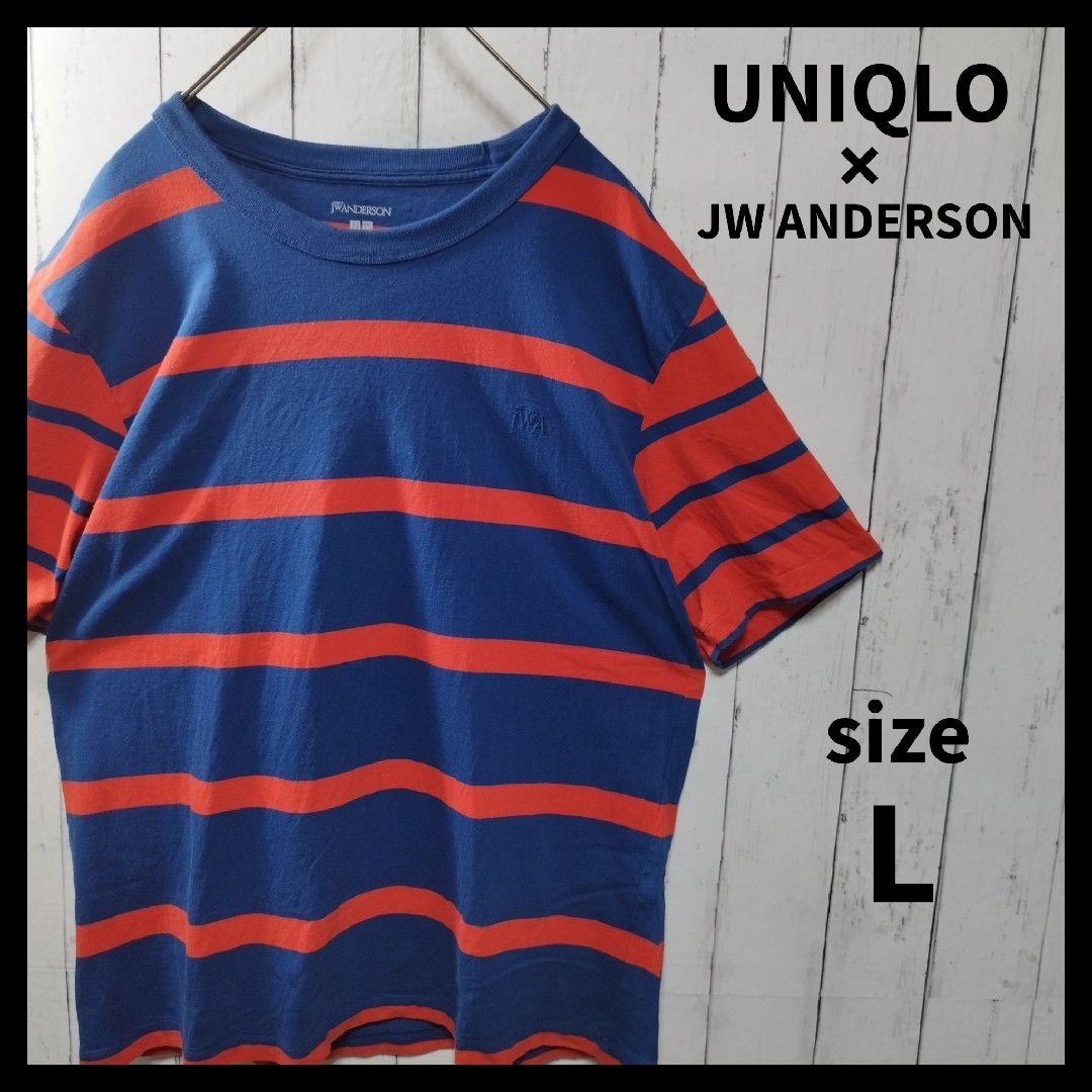 UNIQLO(ユニクロ)の【UNIQLO × JW ANDERSON】ボーダーTシャツ（半袖）　完売品 メンズのトップス(Tシャツ/カットソー(半袖/袖なし))の商品写真