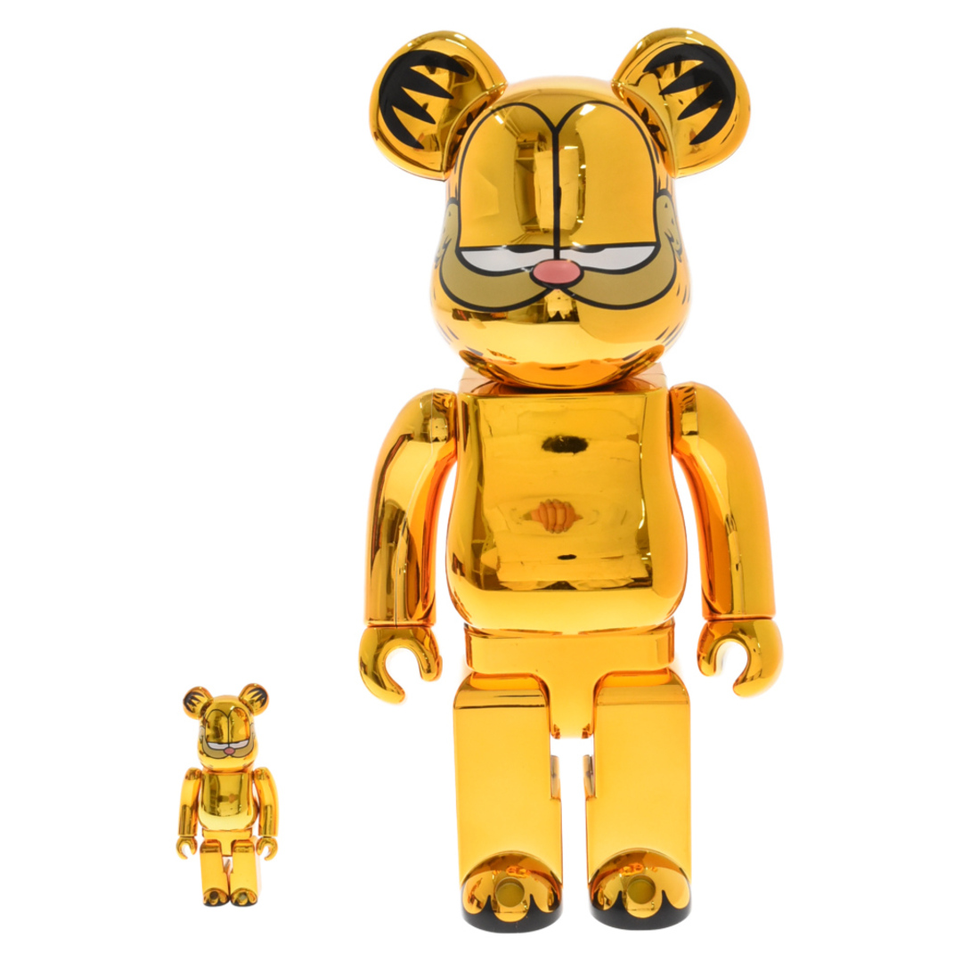 MEDICOM TOY(メディコムトイ)のMEDICOM TOY メディコムトイ BE@RBRICK Garfield Gold Chrome 100% & 400% ベアブリック ガーフィールド ゴールドクローム フィギュア イエロー エンタメ/ホビーのフィギュア(その他)の商品写真