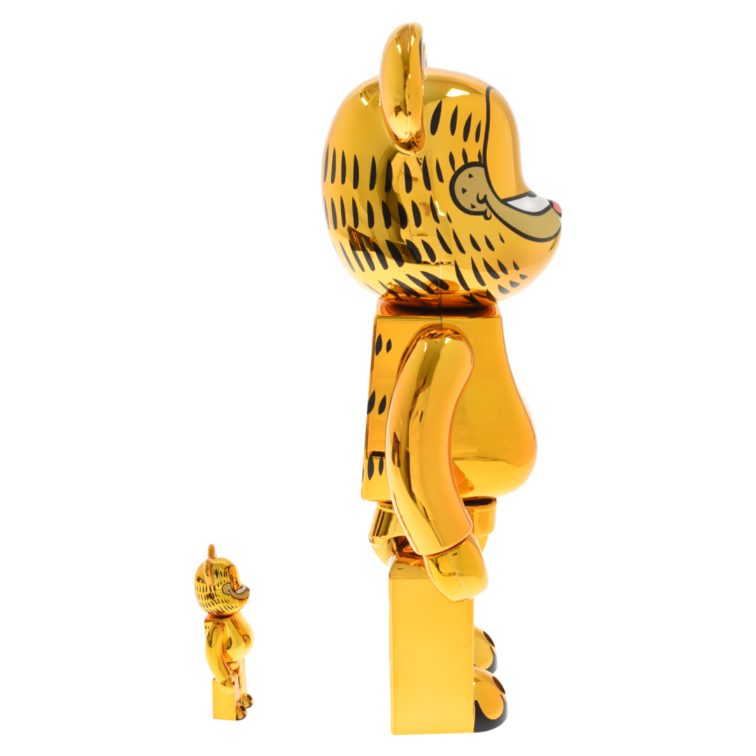 MEDICOM TOY(メディコムトイ)のMEDICOM TOY メディコムトイ BE@RBRICK Garfield Gold Chrome 100% & 400% ベアブリック ガーフィールド ゴールドクローム フィギュア イエロー エンタメ/ホビーのフィギュア(その他)の商品写真