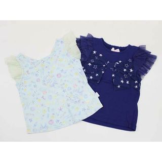 メゾピアノ(mezzo piano)の【夏物 新入荷!】＜メゾピアノ/mezzo piano＞110cm 半袖Tシャツ/半袖カットソー2点set 水色＆紺 ’20年製【中古】【ネット限定】子供服 キッズ kids 女の子 夏 tops 015042(Tシャツ/カットソー)