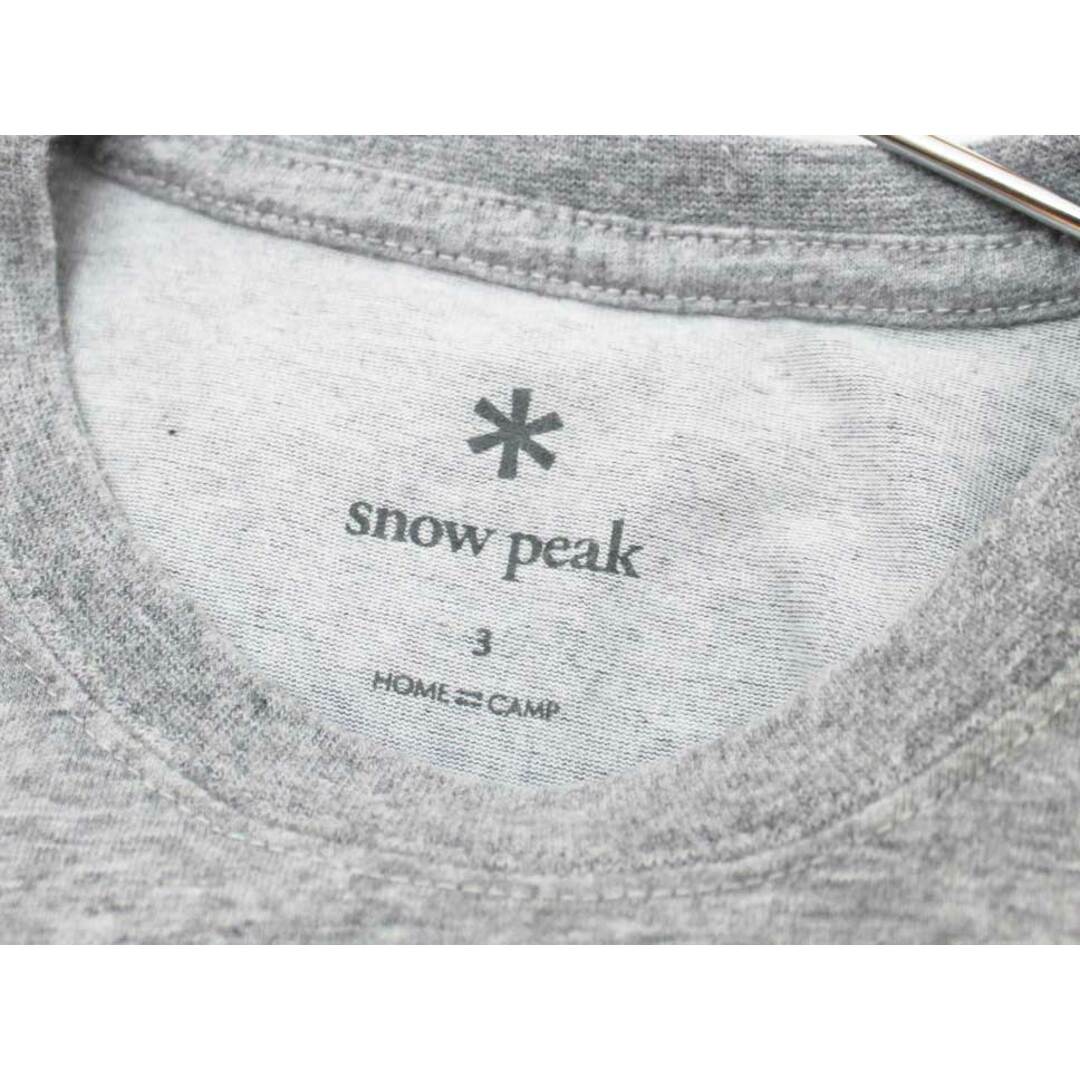 Snow Peak(スノーピーク)の【夏物 新入荷!】[スノーピーク/snow peak]125cm 半袖Tシャツ/半袖カットソー  グレー アウトドア キャンプ【中古】子供服 キッズ kids 男の子 女の子 夏 tops 015042 キッズ/ベビー/マタニティのキッズ服女の子用(90cm~)(Tシャツ/カットソー)の商品写真