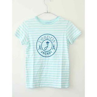 【夏物 新入荷!】†ジャカディ/jacadi†140cm(10A) 半袖Tシャツ/半袖カットソー 白×ミント【中古】子供服 キッズ kids ジュニア 女の子 夏 tops 015042