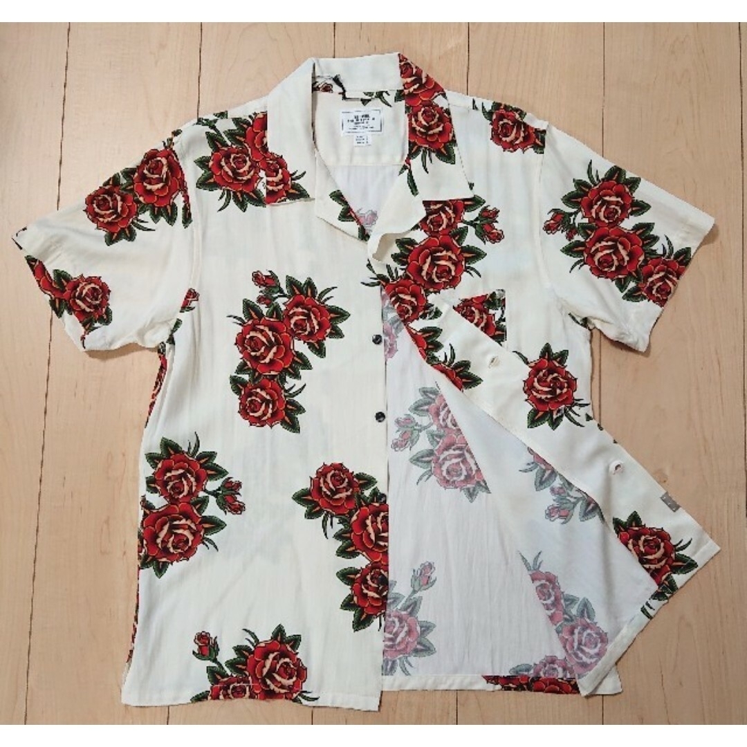 CRIMIE(クライミー)のS 新品 THE CRIMIE アロハシャツ 半袖シャツ 薔薇柄 オフホワイト メンズのトップス(シャツ)の商品写真
