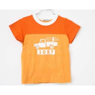 ファミリア(familiar)の【夏物 新入荷!】〓ファミリア/familiar〓100cm 半袖Tシャツ/半袖カットソー オレンジ【中古】 子供服 キッズ kids   男の子 女の子 夏 tops 015042(Tシャツ/カットソー)