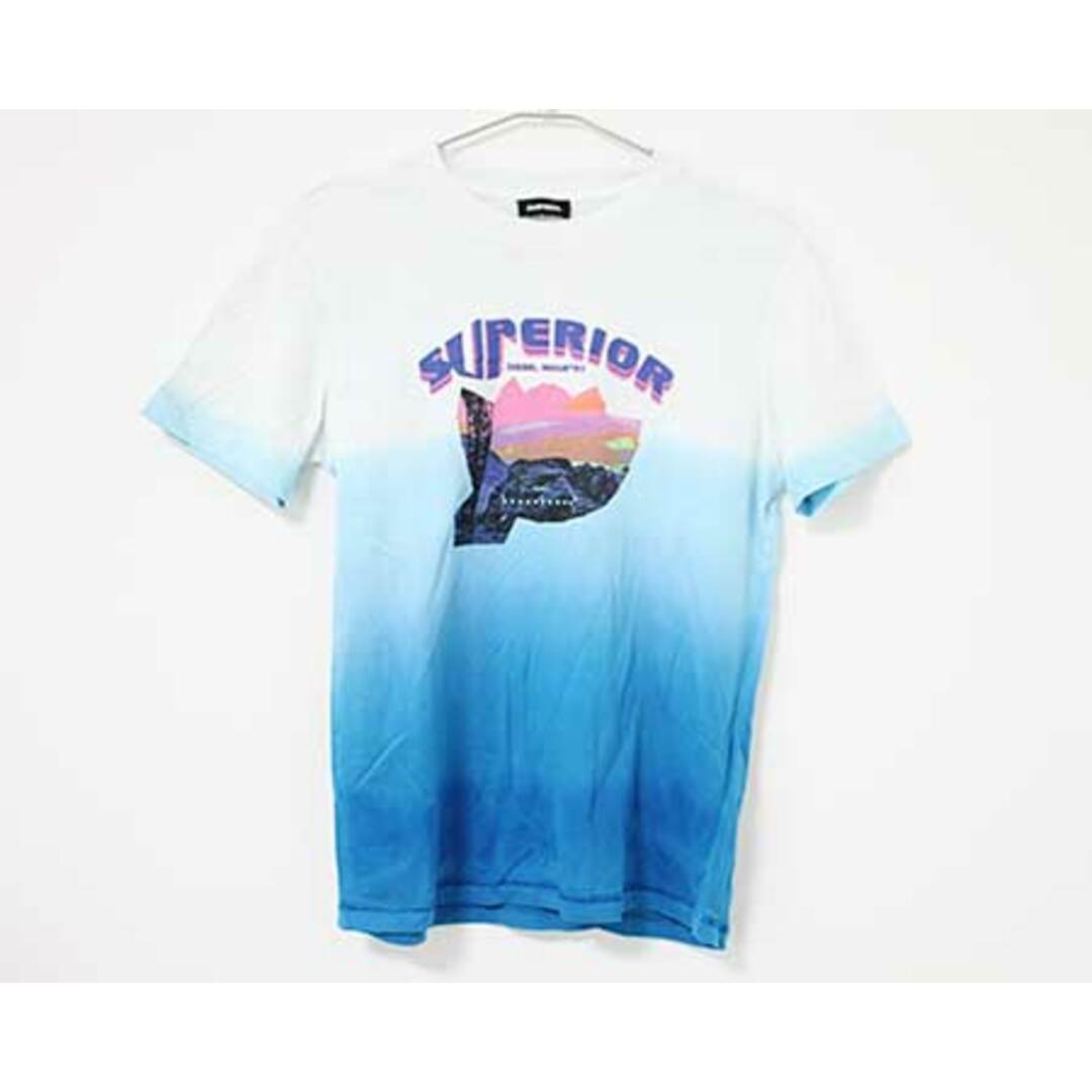 DIESEL(ディーゼル)の【夏物 新入荷!】〓ディーゼルキッズ/DIESEL kids〓140cm 半袖Tシャツ/半袖カットソー 青系  【中古】子供服 キッズ kids ジュニア 女の子 男の子 夏 tops 415042 キッズ/ベビー/マタニティのキッズ服女の子用(90cm~)(Tシャツ/カットソー)の商品写真