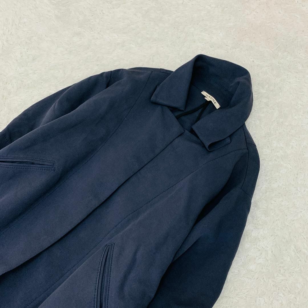 HACHE(アッシュ)のアッシュ   HACHE 七分袖アウター  コート  XL(LL) 42 ブルー レディースのジャケット/アウター(スプリングコート)の商品写真
