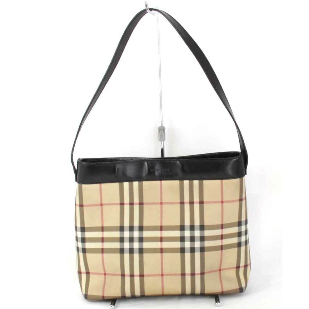 BURBERRY(バーバリー)の『USED』 BURBERRY バーバリー ノバチェック ショルダーバッグ レザー ブラウン【中古】 レディースのバッグ(ショルダーバッグ)の商品写真