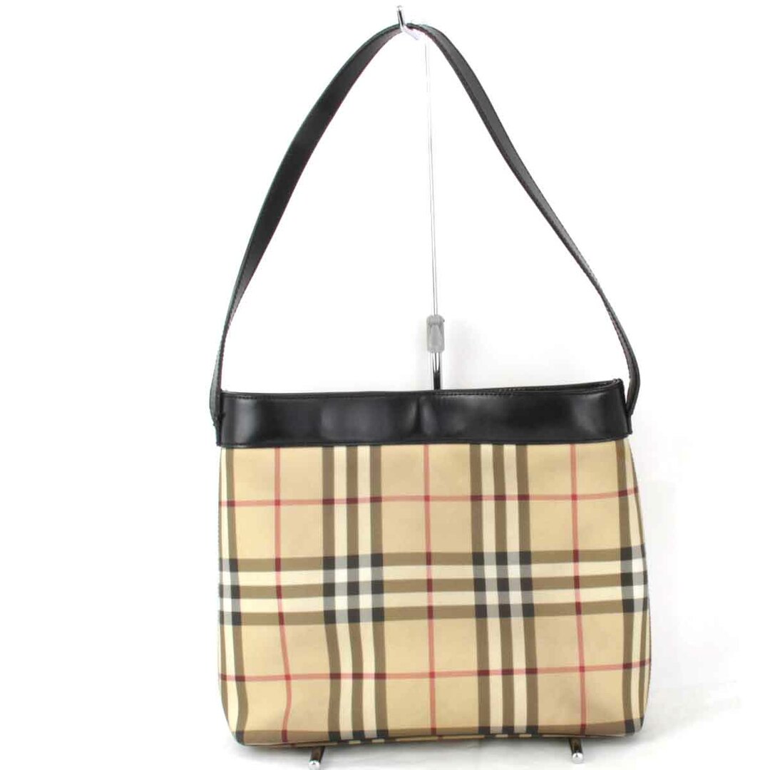 BURBERRY(バーバリー)の『USED』 BURBERRY バーバリー ノバチェック ショルダーバッグ レザー ブラウン【中古】 レディースのバッグ(ショルダーバッグ)の商品写真