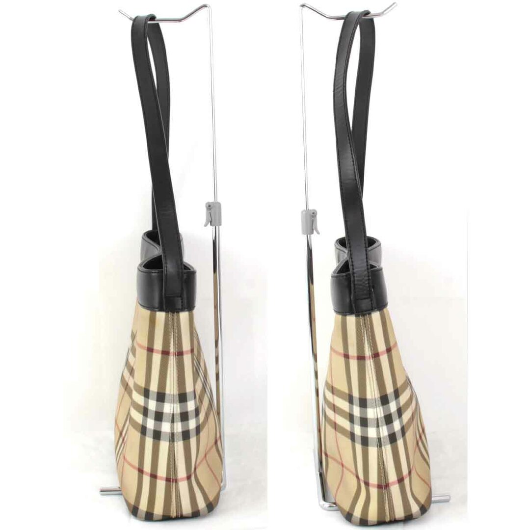 BURBERRY(バーバリー)の『USED』 BURBERRY バーバリー ノバチェック ショルダーバッグ レザー ブラウン【中古】 レディースのバッグ(ショルダーバッグ)の商品写真