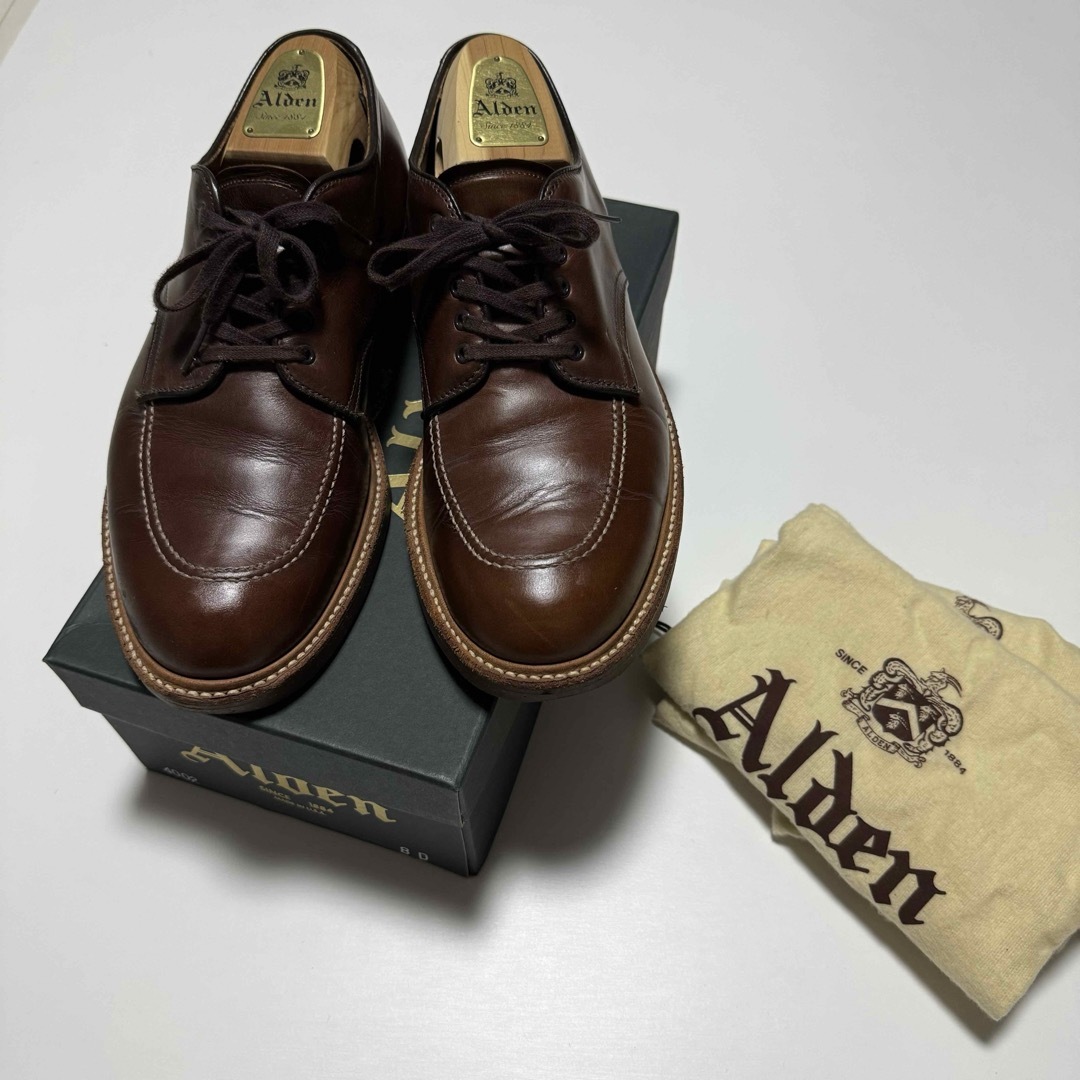 Alden 4002 タンカーオックスフォード クロムエクセル 革靴 8 26 Alden 4002 タンカーオックスフォード クロムエクセル 革靴 8 26