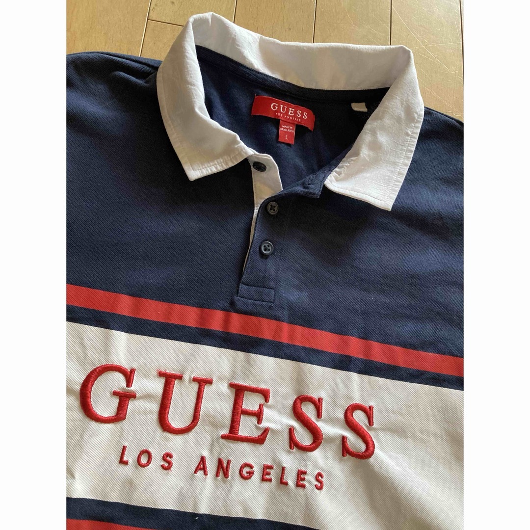 GUESS(ゲス)のGUESS　襟付きシャツ　サイズL レディースのトップス(ポロシャツ)の商品写真