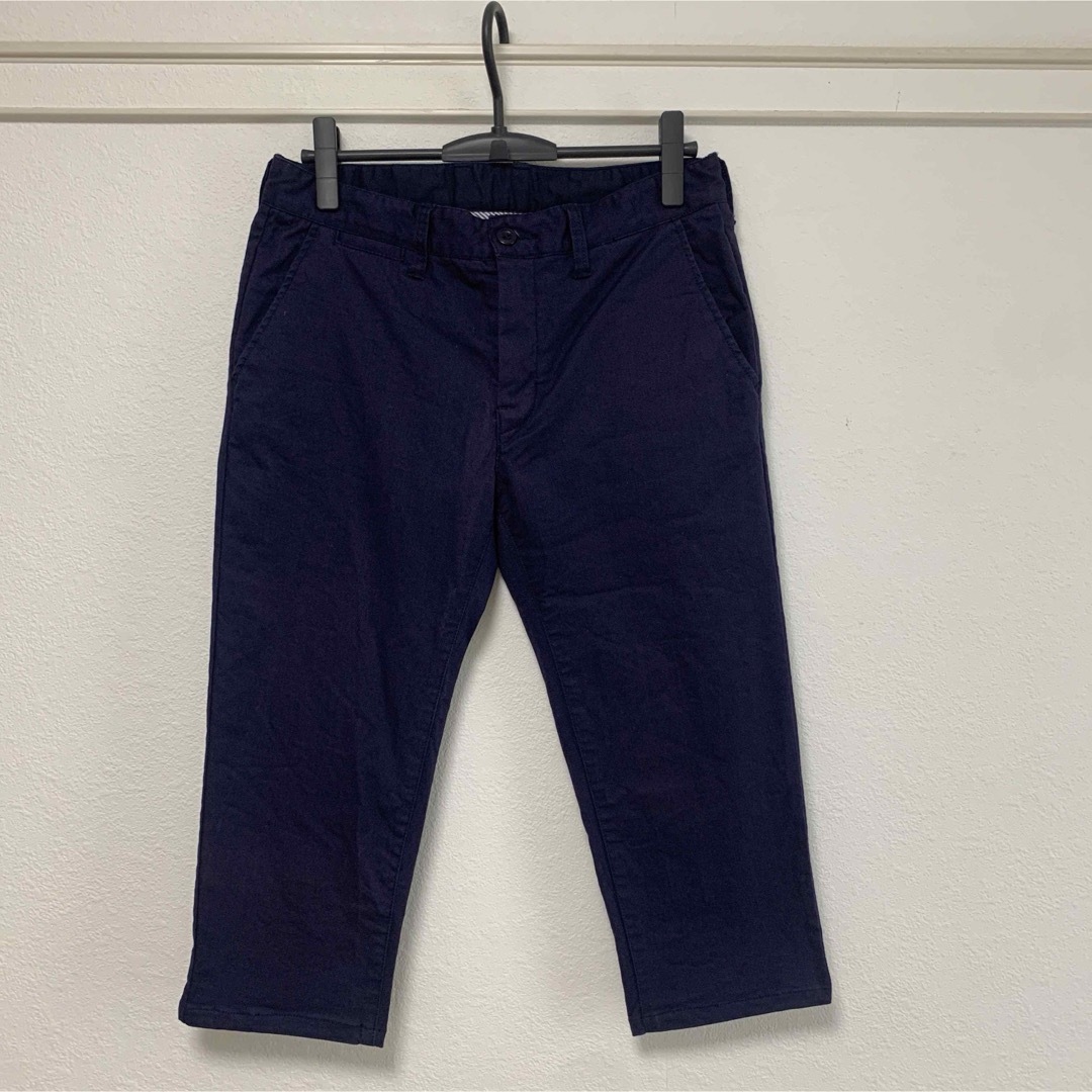 nano・universe(ナノユニバース)のナノユニバース　7分パンツ　紺色　W76cm メンズのパンツ(ショートパンツ)の商品写真