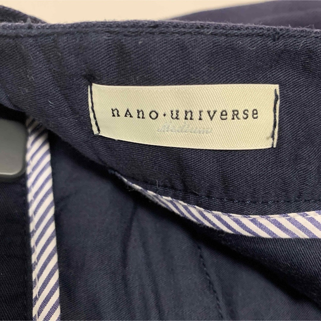 nano・universe(ナノユニバース)のナノユニバース　7分パンツ　紺色　W76cm メンズのパンツ(ショートパンツ)の商品写真