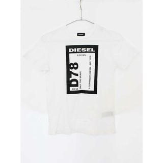 ディーゼル(DIESEL)の【夏物 新入荷!】[ディーゼルキッズ/DIESEL kids]140cm 半袖Tシャツ/半袖カットソー 白×黒 '22年製【中古】子供服 キッズ kids ジュニア 男の子 夏 tops 415042(Tシャツ/カットソー)