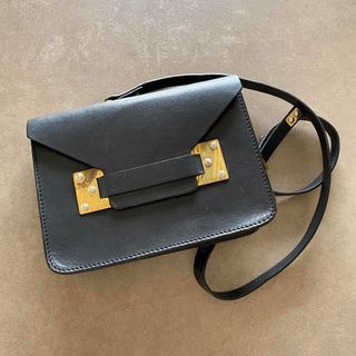 SOPHIE HULME ショルダーバッグ 黒×ゴールド