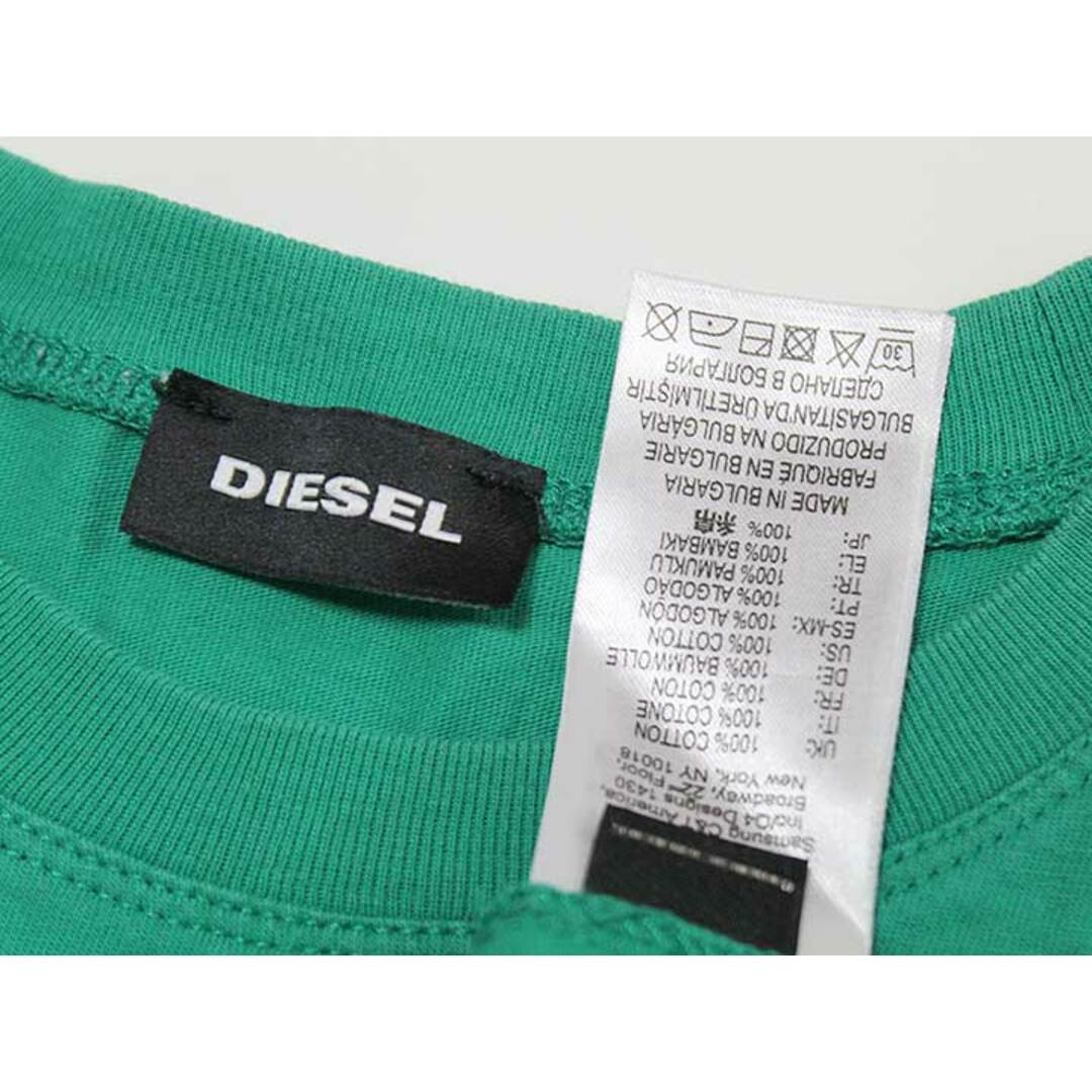 DIESEL(ディーゼル)の【夏物 新入荷!】‡ディーゼルキッズ/DIESEL kids‡140cm 半袖Tシャツ/半袖カットソー グリーン【中古】子供服 キッズ kids ジュニア 男の子 女の子 夏 tops 415042 キッズ/ベビー/マタニティのキッズ服女の子用(90cm~)(Tシャツ/カットソー)の商品写真