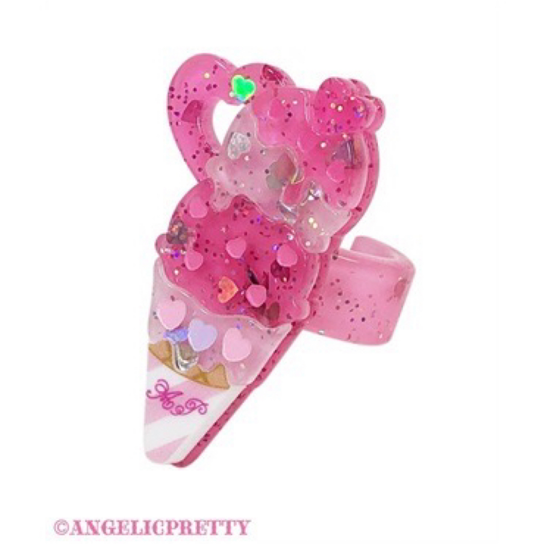 Angelic Pretty(アンジェリックプリティー)のangelic pretty Decoration Ice Cream ピンク レディースのアクセサリー(リング(指輪))の商品写真