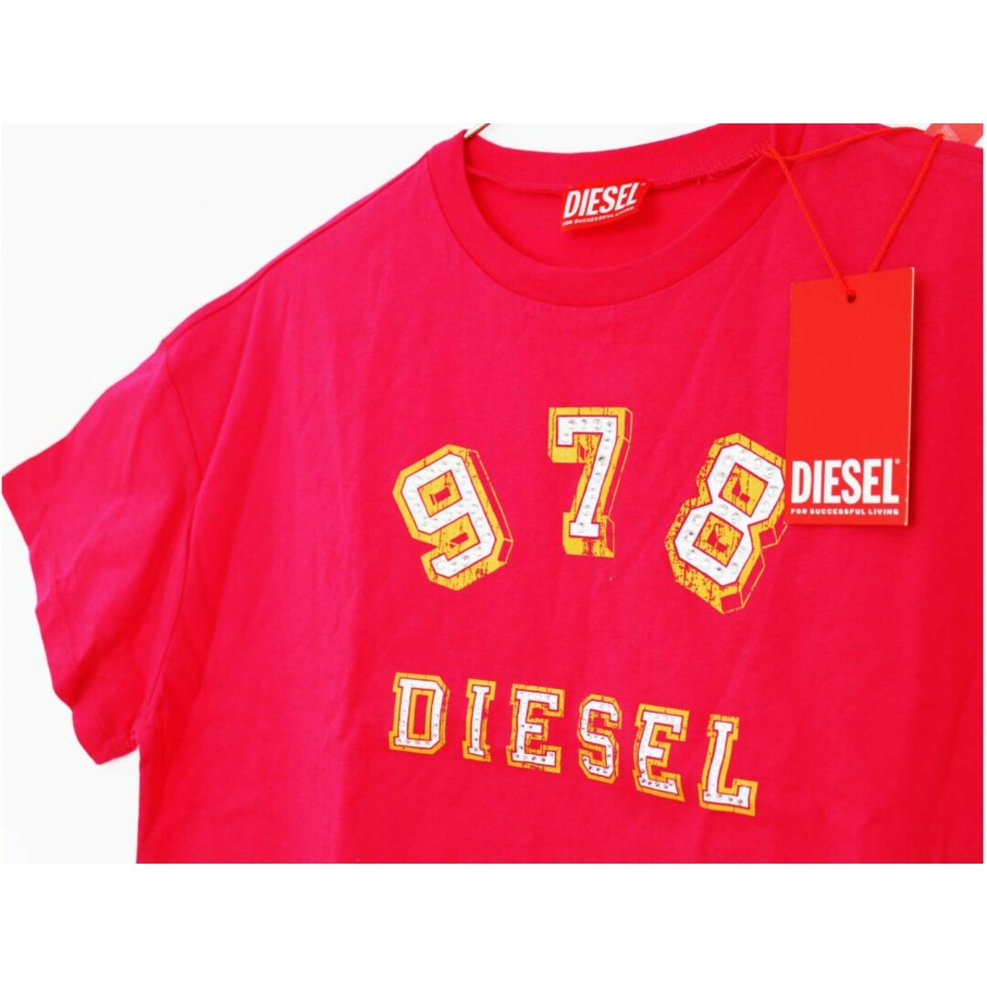 DIESEL(ディーゼル)の【夏物 新入荷!】新品 未使用品[ディーゼルキッズ/DIESEL kids]156cm 半袖Tシャツ/半袖カットソー ピンク '23年製 子供服 キッズ kids ジュニア 女の子 夏 tops 415042 キッズ/ベビー/マタニティのキッズ服女の子用(90cm~)(Tシャツ/カットソー)の商品写真