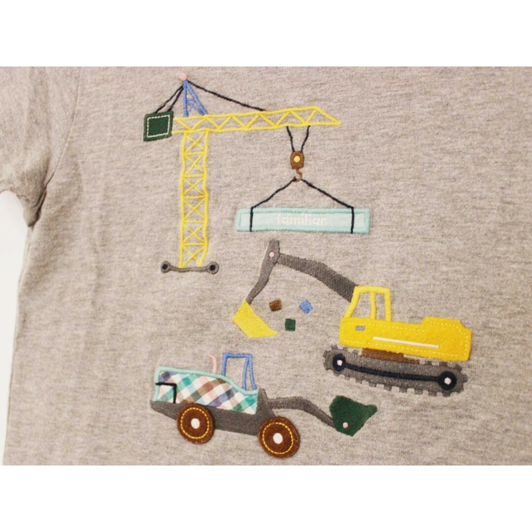 familiar(ファミリア)の【夏物 新入荷!】[ファミリア/familiar]120cm 半袖Tシャツ/半袖カットソー グレー【中古】子供服 キッズ kids 男の子 夏 tops 015042 キッズ/ベビー/マタニティのキッズ服女の子用(90cm~)(Tシャツ/カットソー)の商品写真