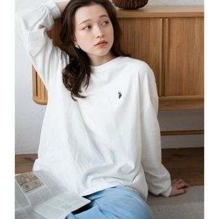 U.S. POLO ASSN ワンポイント刺繍ロンT(Tシャツ/カットソー(七分/長袖))