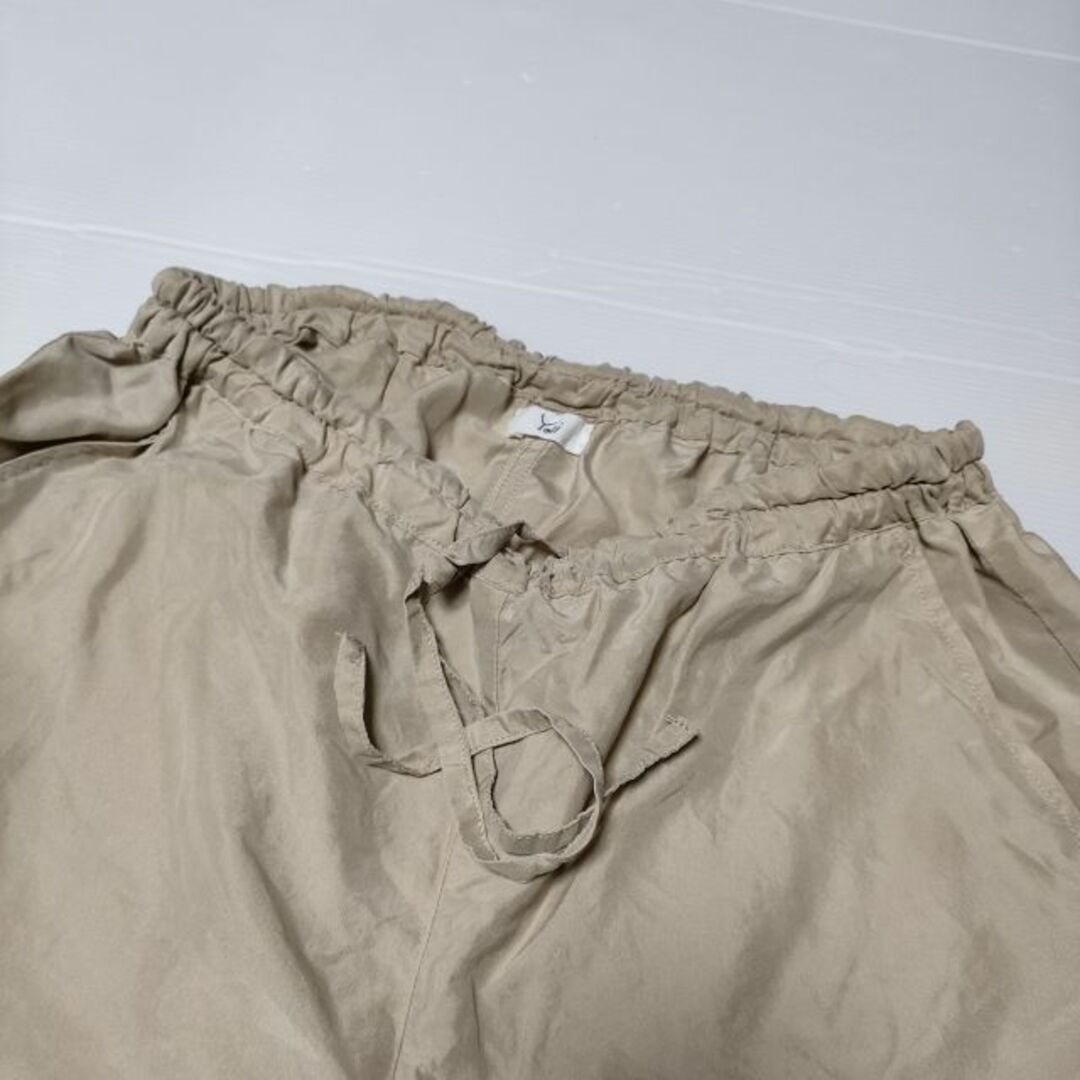 Yoli Silk pants 定価36300円 イージーパンツ yl-pt02 パンツ ベージュ レディース ヨリ【中古】4-0502M∞ レディースのパンツ(その他)の商品写真