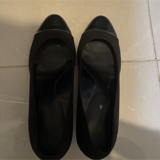 黒パンプス　25cm　パンプス ブラック 黒 靴 シューズ
