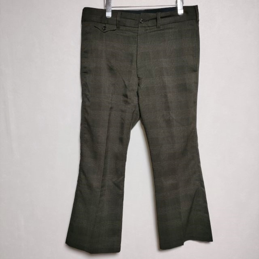 Needles(ニードルス)のNeedles Flap Pocket Boot-Cut Trouser GL171 ブーツカット チェック パンツ カーキ ブラウン メンズ ニードルス【中古】4-0502G∞ メンズのパンツ(その他)の商品写真