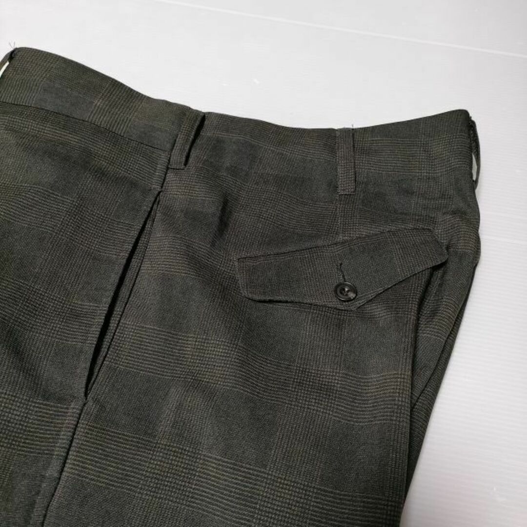 Needles(ニードルス)のNeedles Flap Pocket Boot-Cut Trouser GL171 ブーツカット チェック パンツ カーキ ブラウン メンズ ニードルス【中古】4-0502G∞ メンズのパンツ(その他)の商品写真