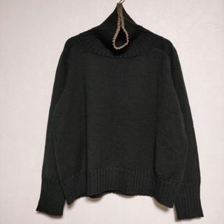 エムエイチエル(MHL.)のMHL. 595-2163500 LINEN WOOL リネンウール セーター ニット 2021 ブラック レディース エムエイチエル【中古】4-0502M∞(ニット/セーター)