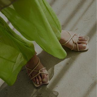 Ameri VINTAGE - アメリヴィンテージ　Ameri　WAVE TOE SANDAL　ベージュL