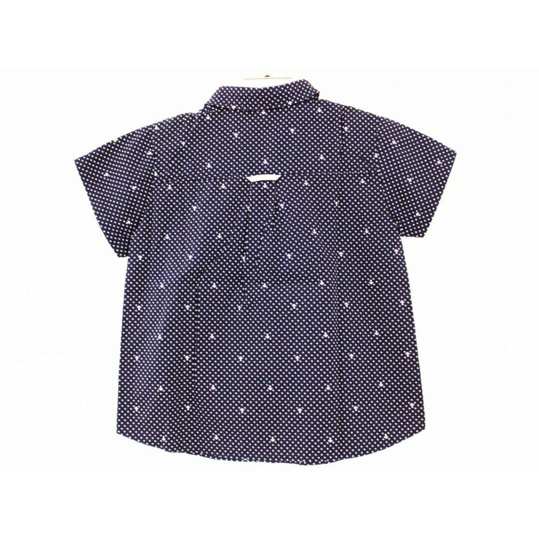 familiar(ファミリア)の【夏物 新入荷!】[ファミリア/familiar]110cm 半袖シャツ 紺×白【中古】子供服 キッズ kids 男の子 夏 tops 015042 キッズ/ベビー/マタニティのベビー服(~85cm)(シャツ/カットソー)の商品写真