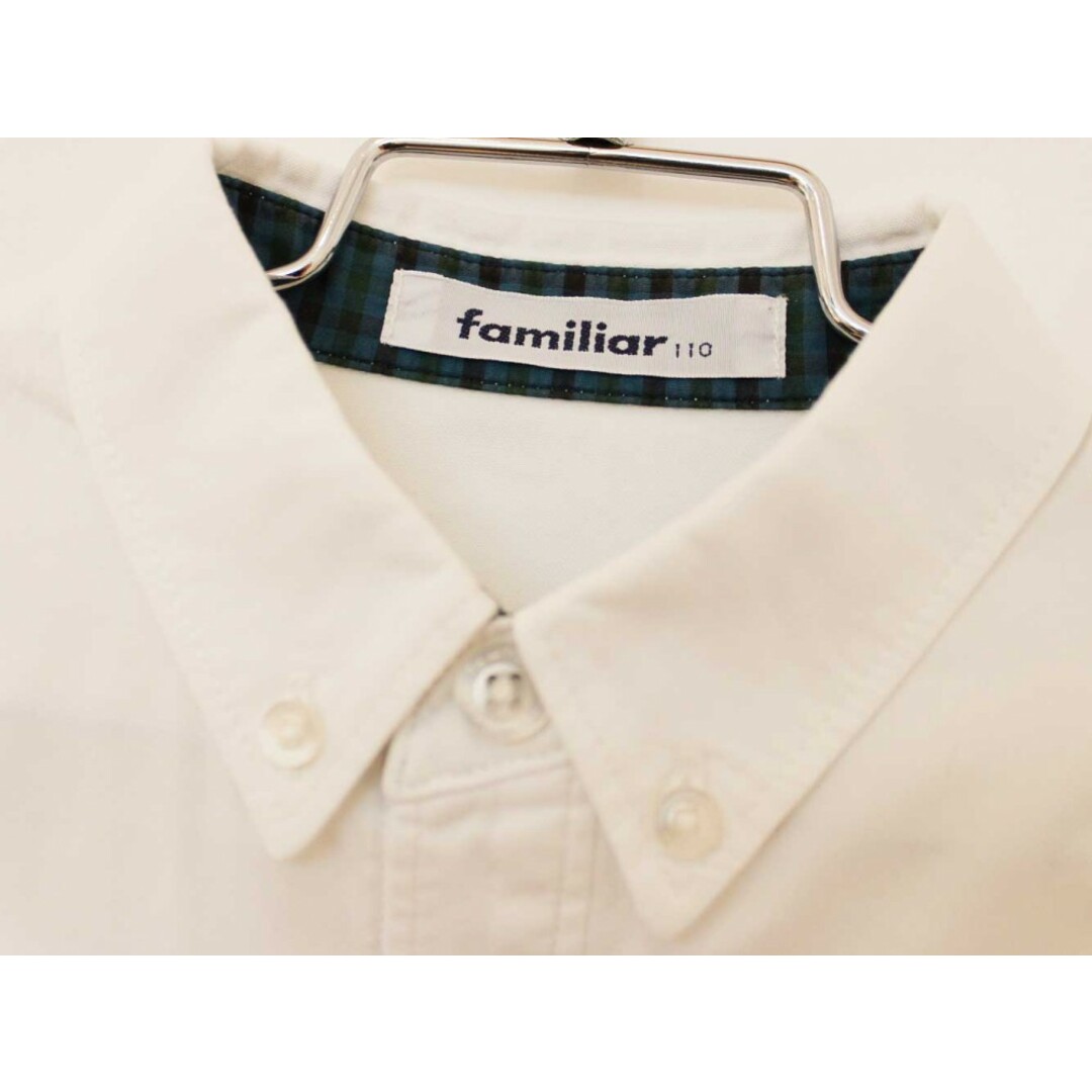 familiar(ファミリア)の【夏物 新入荷!】[ファミリア/familiar]110cm 半袖シャツ 白【中古】子供服 キッズ kids 男の子 夏 tops 015042 キッズ/ベビー/マタニティのベビー服(~85cm)(シャツ/カットソー)の商品写真