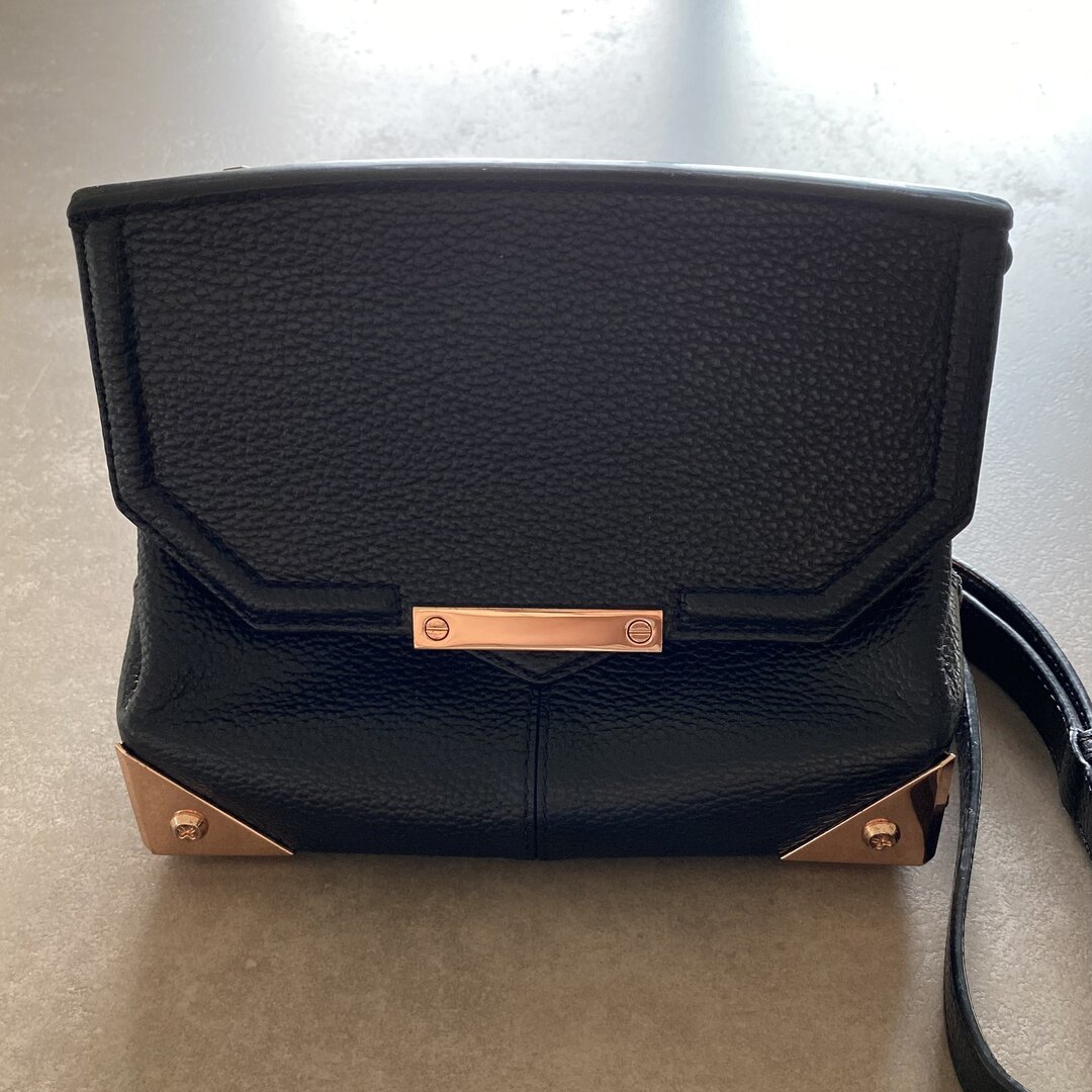 Alexander Wang(アレキサンダーワン)のALEXANDER WANG ショルダーバッグ 黒×ピンクゴールド レディースのバッグ(ショルダーバッグ)の商品写真