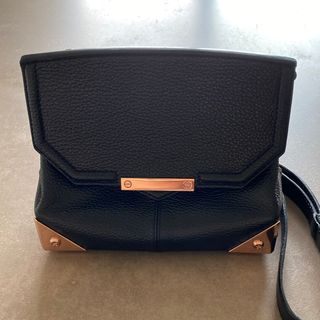 アレキサンダーワン(Alexander Wang)のALEXANDER WANG ショルダーバッグ 黒×ピンクゴールド(ショルダーバッグ)