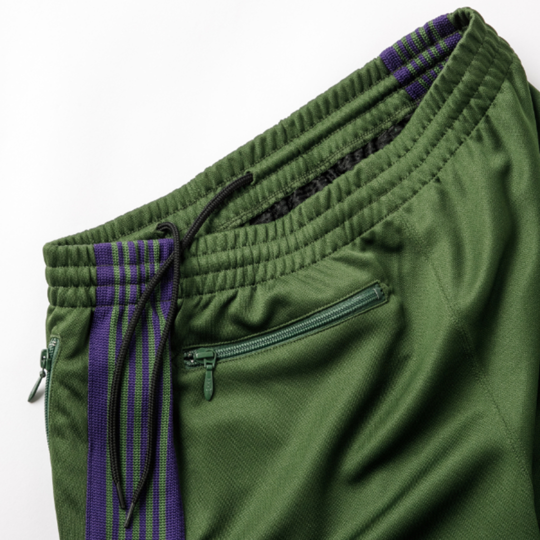 Needles(ニードルス)の【セットアップ可】 ニードルズ/NEEDLES パンツ メンズ ZIPPED TRACK PANT - POLY SMOOTH トラックパンツ IVY GREEN NS249-0001-0002 _0410ff メンズのパンツ(その他)の商品写真