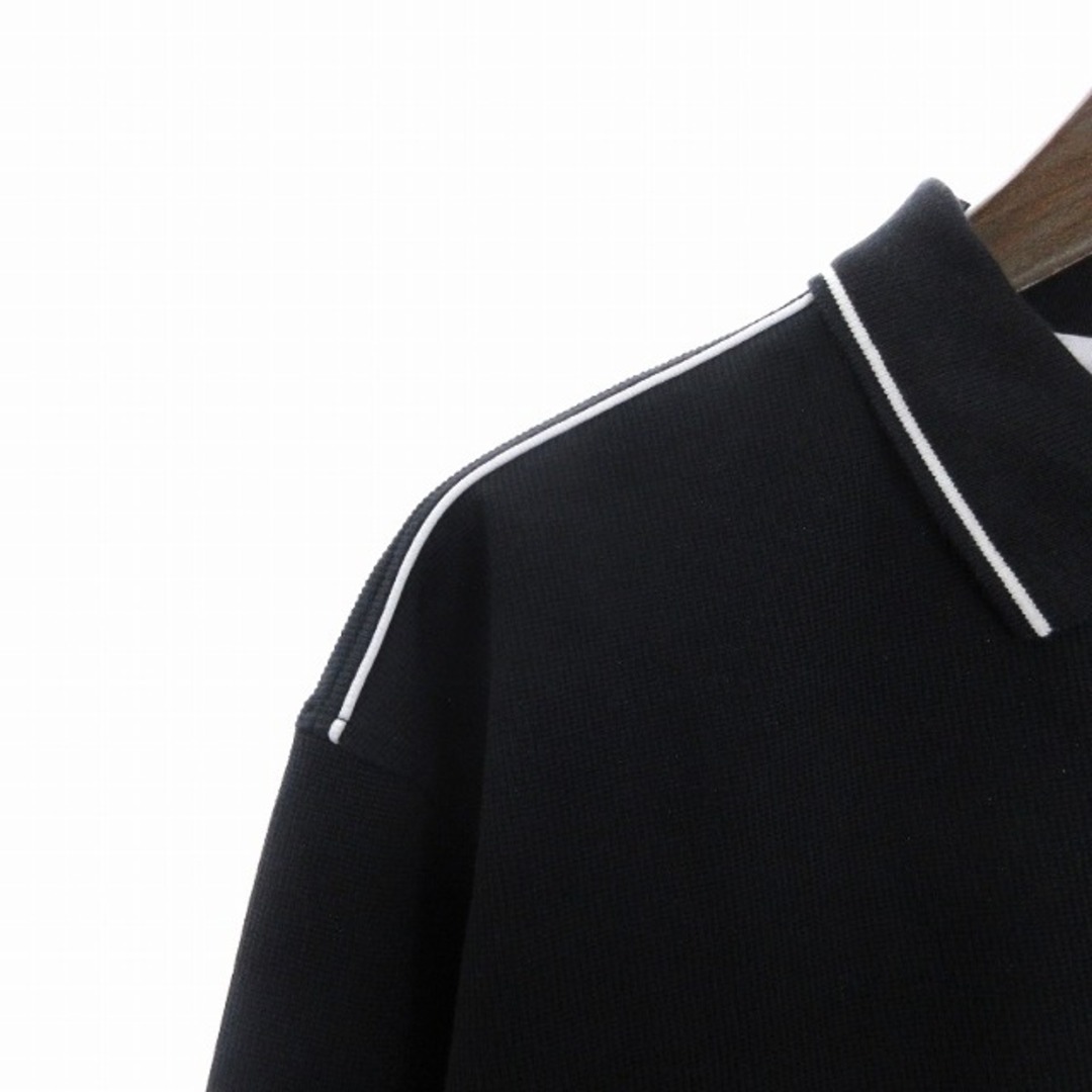 ナイキゴルフ ポロシャツ 長袖 ロングスリーブ 刺繍 黒 XXL ■SM1 スポーツ/アウトドアのゴルフ(ウエア)の商品写真