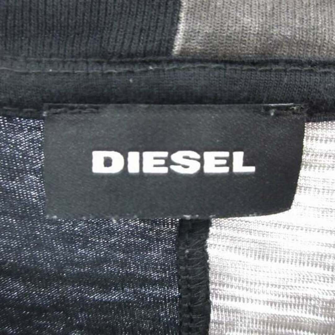 DIESEL(ディーゼル)のディーゼル Tシャツ 半袖 MIAMI BEACH 黒 グレー XL ■SM1 メンズのトップス(Tシャツ/カットソー(半袖/袖なし))の商品写真