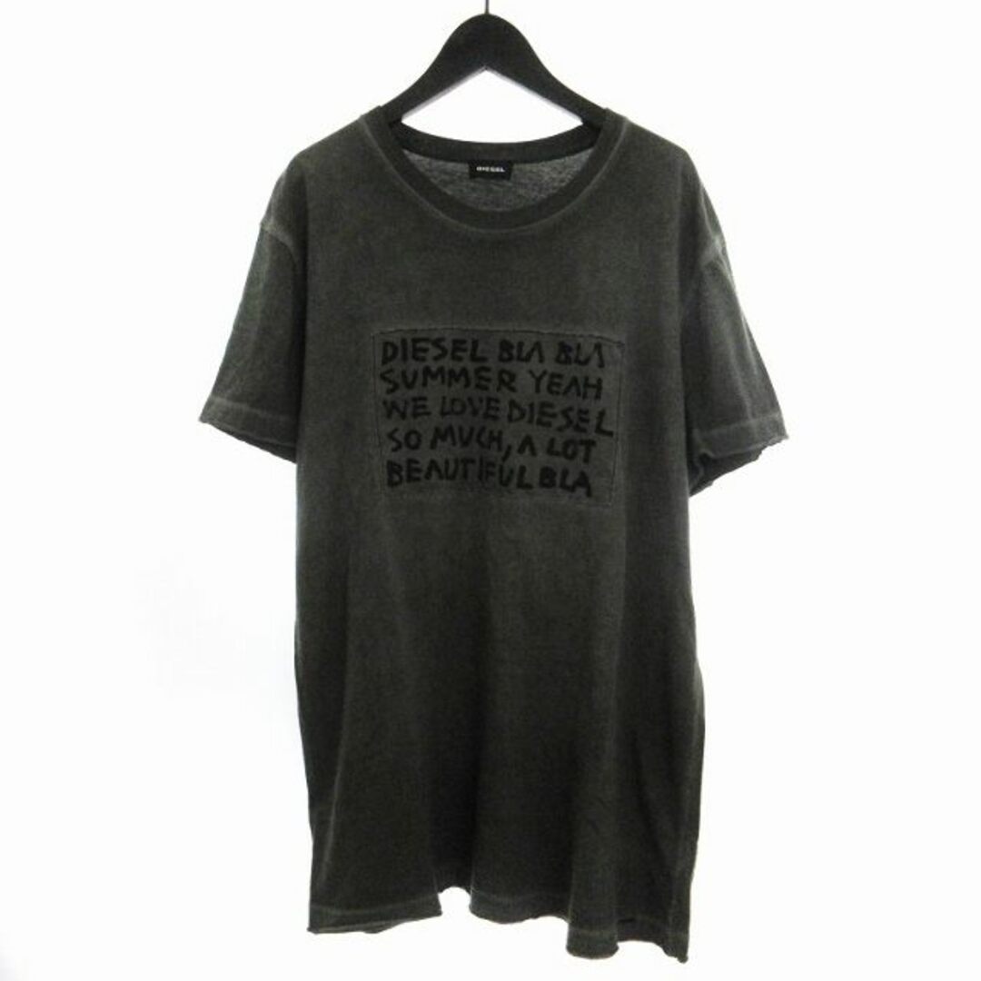 DIESEL(ディーゼル)のディーゼル Tシャツ カットソー 半袖 ピグメント加工 グレー XL ■SM1 メンズのトップス(Tシャツ/カットソー(半袖/袖なし))の商品写真