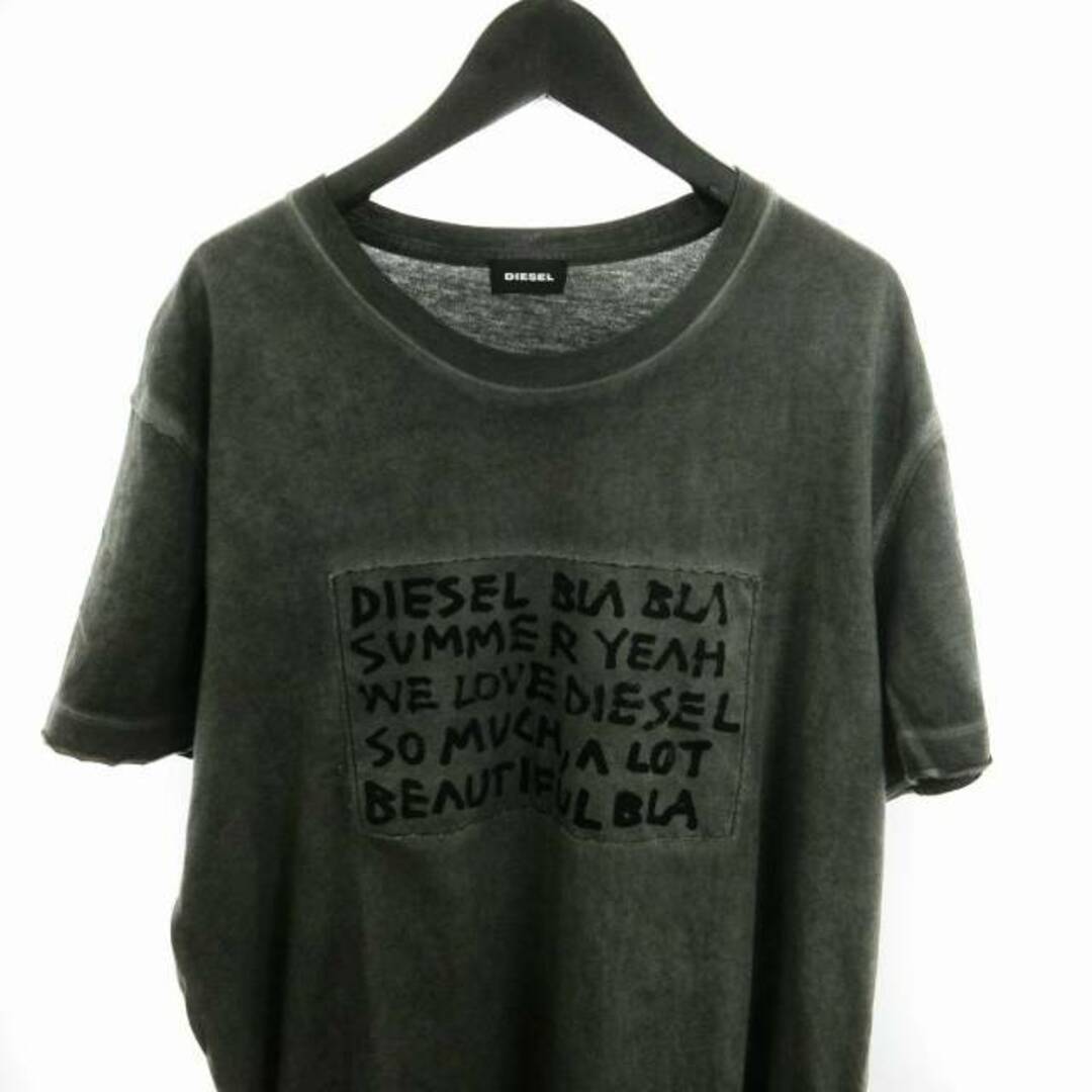 DIESEL(ディーゼル)のディーゼル Tシャツ カットソー 半袖 ピグメント加工 グレー XL ■SM1 メンズのトップス(Tシャツ/カットソー(半袖/袖なし))の商品写真