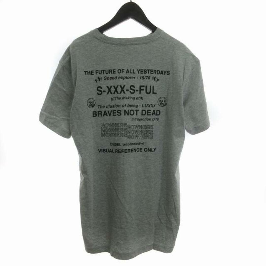 DIESEL(ディーゼル)のディーゼル Tシャツ カットソー 半袖 コットン グレー XL ■SM1 メンズのトップス(Tシャツ/カットソー(半袖/袖なし))の商品写真