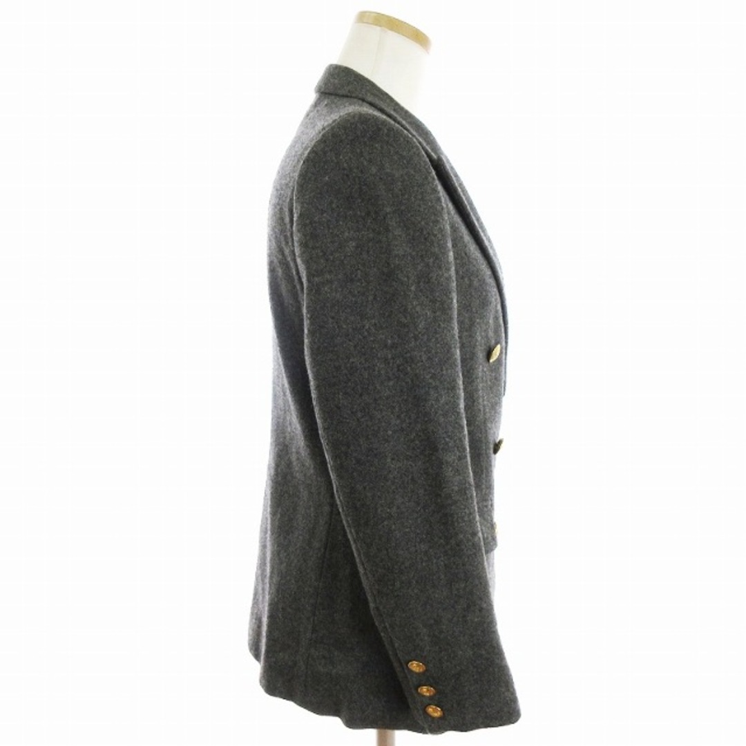 スコッチハウス テーラードジャケット ダブル 金ボタン グレー 7AR ■SM レディースのジャケット/アウター(テーラードジャケット)の商品写真