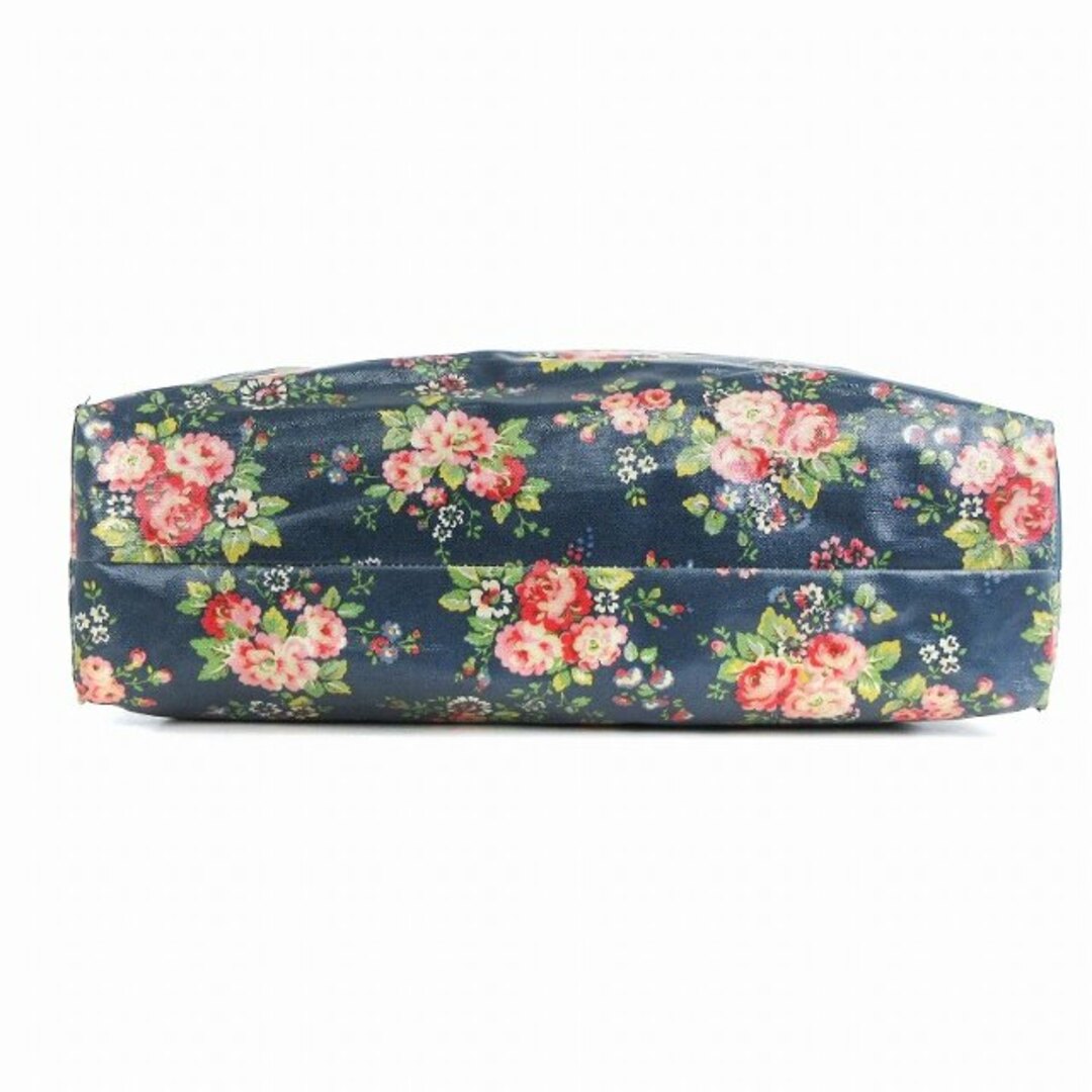 Cath Kidston(キャスキッドソン)のキャスキッドソン トートバッグ ハンド ジッパー開閉 花柄 紺系 ネイビー系 鞄 レディースのバッグ(トートバッグ)の商品写真