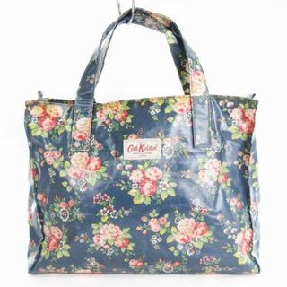 キャスキッドソン(Cath Kidston)のキャスキッドソン トートバッグ ハンド ジッパー開閉 花柄 紺系 ネイビー系 鞄(トートバッグ)